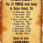 10 Most Wanted residents of Solano County, California for lost money